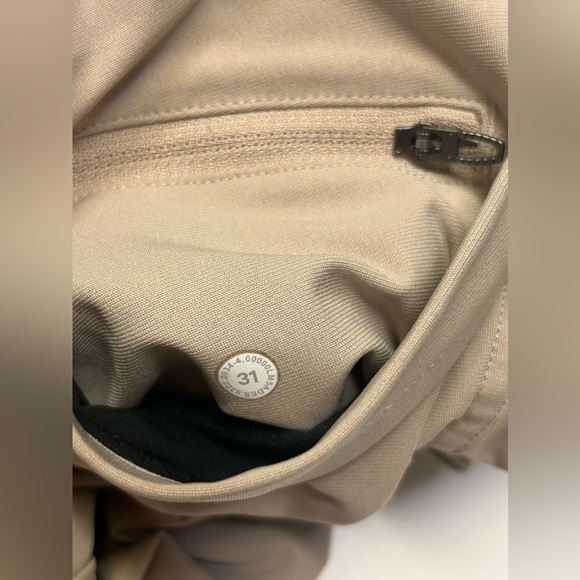 Lululemon Mens 31x27 ABC Classic Fit Pants Khaki Stretch 5 Pocket Trouser - Picture 8 of 12